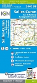 Topografische Wandelkaart van Frankrijk 2440SB - Salles-Curan / Lac de Pareloup / Cassagnes, Begonhes