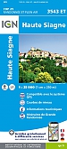 Topografische Wandelkaart van Frankrijk 3543ET - Haute Siagne