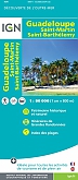 Wegenkaart - Landkaart Guadeloupe Sint Maarten St Barthelemy - Institut Geographique National (IGN)