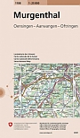Topografische Wandelkaart Zwitserland 1108 Murgental Oensingen - Aarwangen - Oftringen - Landeskarte der Schweiz