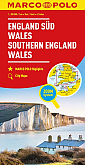 Wegenkaart - Landkaart Zuid  Engeland, Wales | Marco Polo Maps