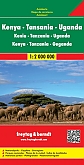 Wegenkaart - Landkaart Kenia Kenya / Tanzania / Oeganda - Freytag & Berndt