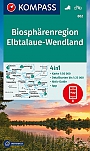 Wandelkaart 862 Biosphärenregion Elbtalaue Wendland Kompass