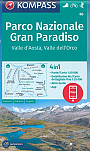 Wandelkaart 86 Gran Paradiso, Valle d' Aosta, Valle dell'Orco Kompass