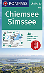 Wandelkaart 792 Chiemsee, Chiemgauer Alpen Kompass