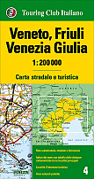 Wegenkaart - Fietskaart 4 Veneto / Friuli Venetië / Giulia - Touring Club Italiano (TCI)