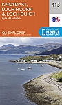Topografische Wandelkaart 413 Knoydart / Loch Hourn / Loch Duich Kyle of Lochalsh - Explorer Map