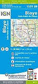 Topografische Wandelkaart van Frankrijk 1535SB - Blaye  / St-Andre-de-Cubzac