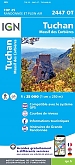 Topografische Wandelkaart van Frankrijk 2447OT - Tuchan - Massif des Corbières Mouthoumet
