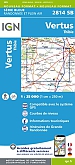 Topografische Wandelkaart van Frankrijk 2814SB - Vertus Thibie