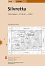 Topografische Wandelkaart Zwitserland 1198 Silvretta Vereinpass - Piz Buin - Ardez - Landeskarte der Schweiz