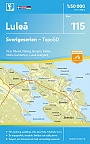 Topografische Wandelkaart Zweden 115 Lulea Sverigeserien Topo 50