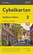 Fietskaart Zweden 2 Skane South east Cykelkartan