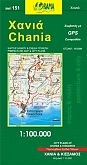 Wegenkaart - Fietskaart 151 Chania - Orama Maps