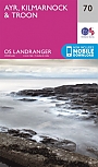 Topografische Wandelkaart 70 Ayr / Kilmarnock / Troon - Landranger Map