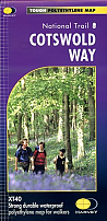 Wandelkaart Cotswold Way - National Trail Maps | Harvey Maps