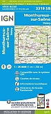 Topografische Wandelkaart van Frankrijk 3319SB - Monthureux-sur-Sa ne / Voisey