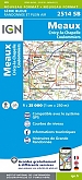 Topografische Wandelkaart van Frankrijk 2514SB - Meaux / Crecy-la-Chapelle Coulommiers
