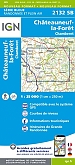 Topografische Wandelkaart van Frankrijk 2132SB - Chateauneuf-la-Foret Chamberet