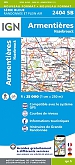 Topografische Wandelkaart van Frankrijk 2404SB - Armentières Hazebrouck