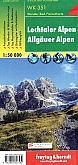 Wandelkaart WK351 Lechtaler - Allgäuer Alpen - Freytag & Berndt