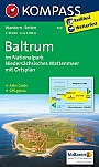 Wandelkaart 730 insel Baltrum | Kompass