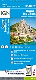 Topografische Wandelkaart van Frankrijk 3340ET - Digne-les-Bains Volonne / Sisteron / Les Mees Volonne