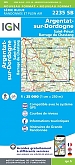 Topografische Wandelkaart van Frankrijk 2235SB - Argentat-sur-Dordogne / St-Privat / Barrage du Chastang