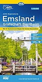 Fietskaart Radwandern im Emsland Grafschaft Bentheim -| ADFC Regional- und Radwanderkarten - BVA Bielefelder Verlag