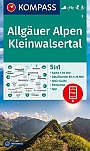 Wandelkaart 3 Allgäuer Alpen, Kleinwalsertal Kompass