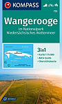 Wandelkaart 733 Wangerooge im Nationalpark Niedersächsisches Wattenmeer Kompass
