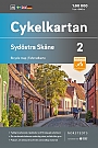 Fietskaart Zweden 2 Skane South east Cykelkartan