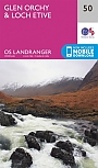 Topografische Wandelkaart 50 Glen Orchy / Loch Etive - Landranger Map