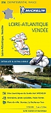Fietskaart - Wegenkaart - Landkaart 316 Loire Atlantique Vendee - Départements de France - Michelin