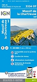 Topografische Wandelkaart van Frankrijk 3334OT - Massif de La Chartreuse Sud