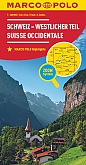 Wegenkaart - Landkaart Zwitserland 1 Schweiz Westlicher Teil | Marco Polo Maps