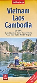Wegenkaart - Landkaart Vietnam / Laos / Cambodia (met Hanoi, Saigon en Phnom P.) - Nelles Map
