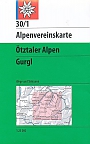 Wandelkaart 30/1 Ötztaler Alpen   Gurgl | Alpenvereinskarte