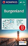 Wandelkaart 227 Burgenland, 2 kaartenset Kompass