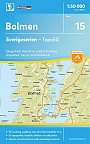 Topografische Wandelkaart Zweden 15 Bolmen Sverigeserien Topo 50