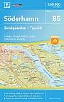 Topografische Wandelkaart Zweden 85 Soderhamn Sverigeserien Topo 50