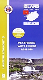 Wandelkaart 3 Vestfirdir West Fjords Serkort | Mal og Menning Serkort
