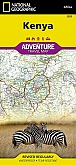 Wegenkaart - Landkaart Kenia Kenya - Adventure Map National Geographic