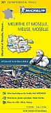 Fietskaart - Wegenkaart - Landkaart 307 Meurthe-et-Moselle Meuse Moselle - Départements de France - Michelin