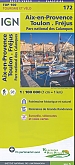 Fietskaart 172 Toulon Aix-en-Provence Calanques - IGN Top 100 - Tourisme et Velo