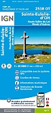 Topografische Wandelkaart van Frankrijk 2538OT - Ste-Eulalie-d'Olt - Hte Vallee du Lot - Mt d'Aubrac