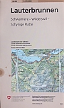 Topografische Wandelkaart Zwitserland 1228 Lauterbrunnen Schwalmere Wilderswil Schynige Platte - Landeskarte der Schweiz