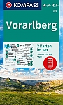 Wandelkaart 292 Vorarlberg 2 kaartbladen Kompass