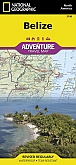 Wegenkaart - Landkaart Belize - Adventure Map National Geographic
