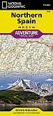 Wegenkaart - Landkaart Noord Spanje - Adventure Map National Geographic